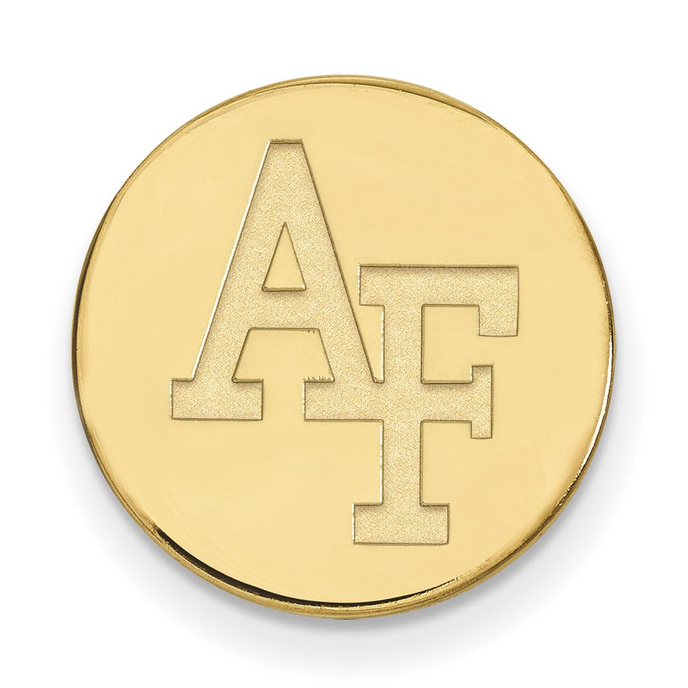 14K Yellow Gold United States Air Force Academy 15mm Lapel or Tie Pin, Item M12101 by The Black Bow Jewelry Co.