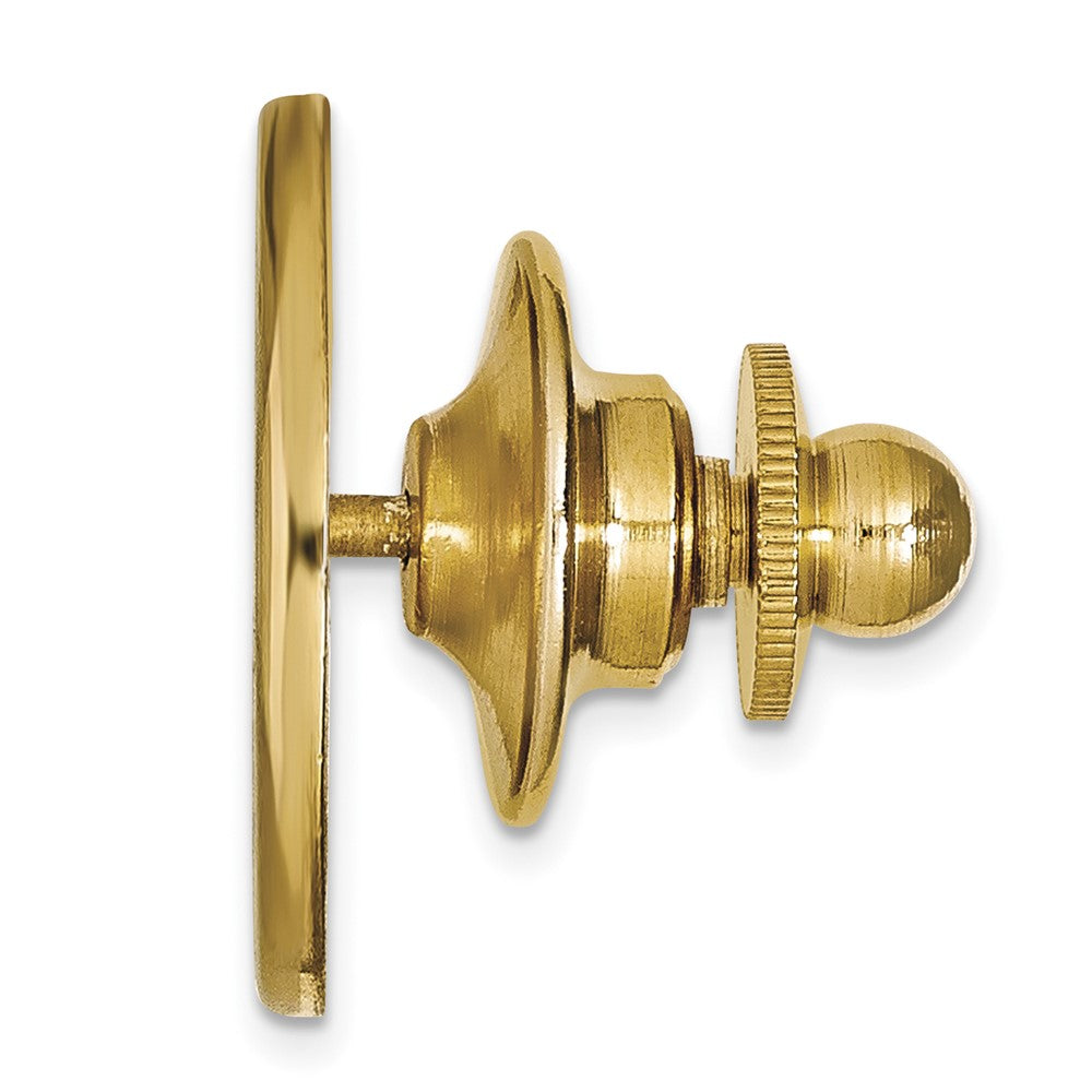 Alternate view of the 14K Yellow Gold United States Air Force Academy 15mm Lapel or Tie Pin by The Black Bow Jewelry Co.