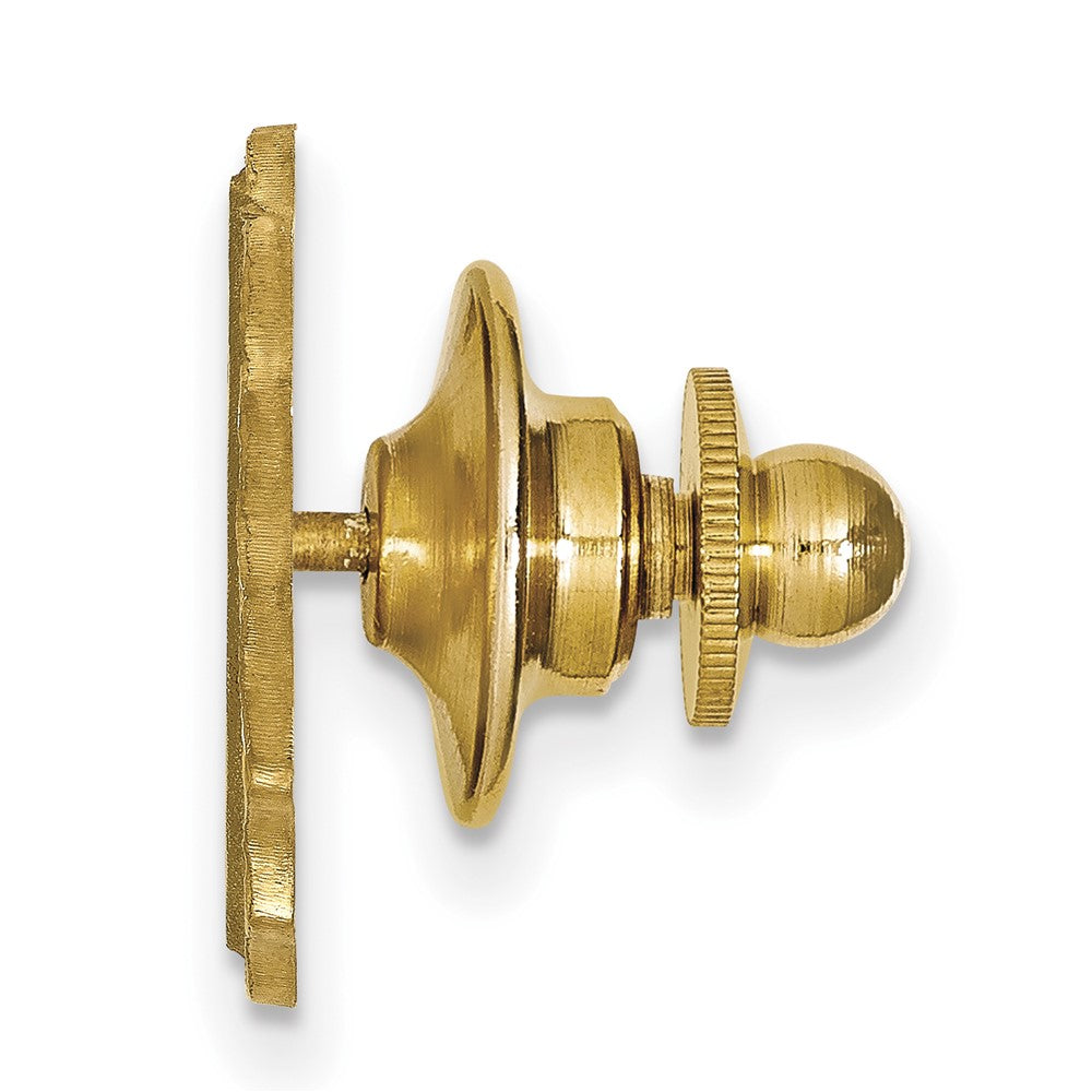 Alternate view of the 14K Gold Plated Silver Air Force Academy Crest 15mm Lapel or Tie Pin by The Black Bow Jewelry Co.