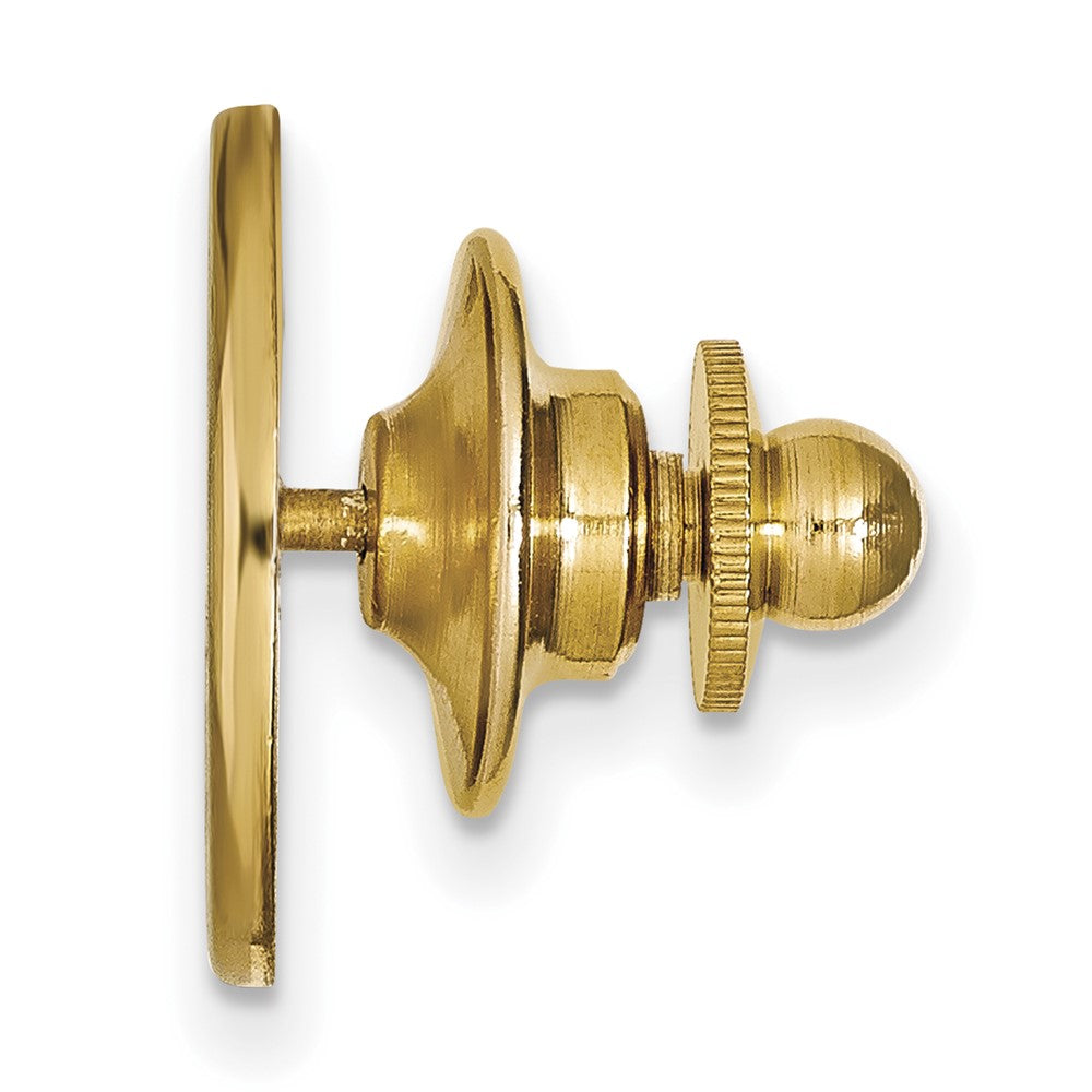 Alternate view of the 14K Yellow Gold U.S. Naval Academy Anchor 15mm Lapel or Tie Pin by The Black Bow Jewelry Co.