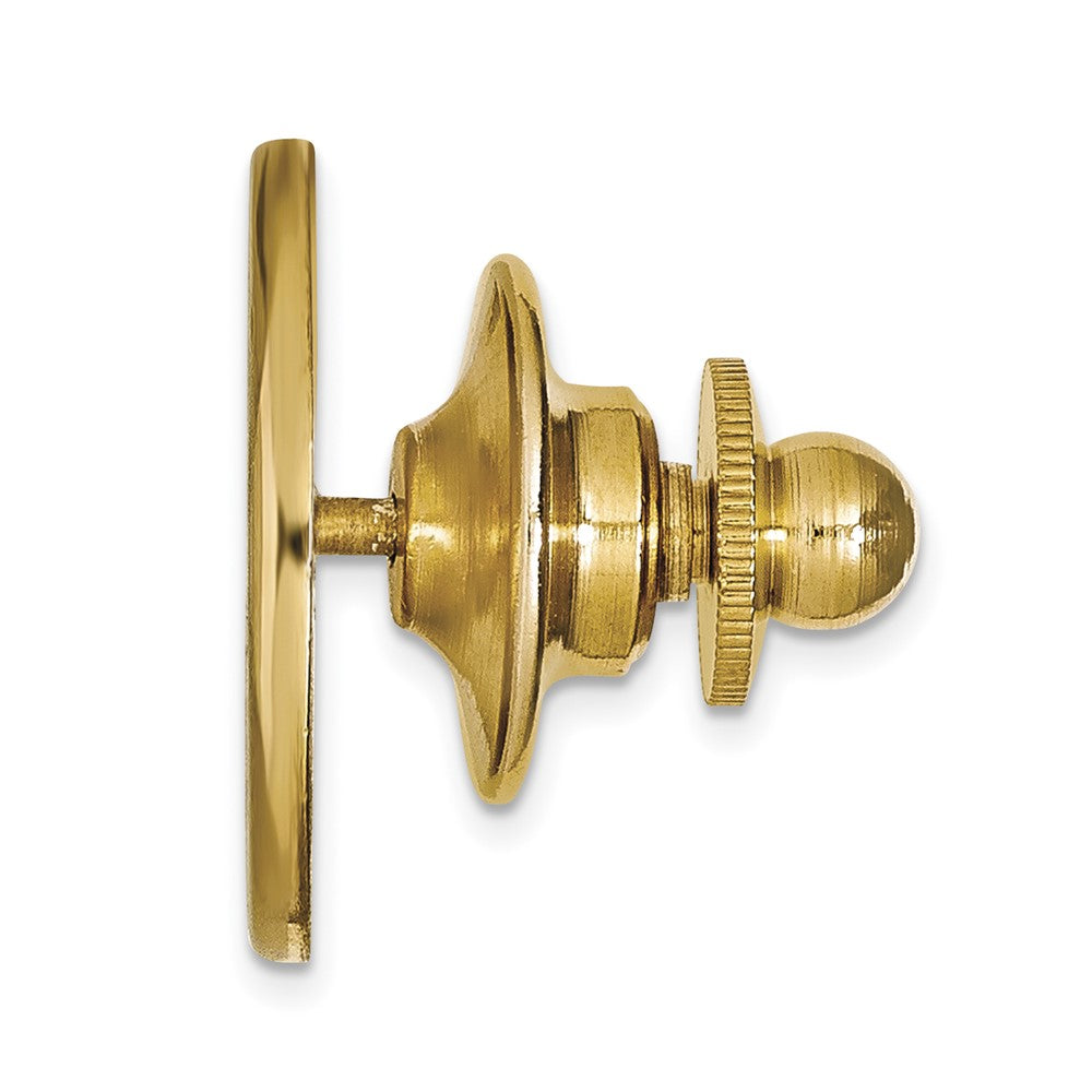 Alternate view of the 14K Yellow Gold U.S. Naval Academy Crest 15mm Lapel or Tie Pin by The Black Bow Jewelry Co.