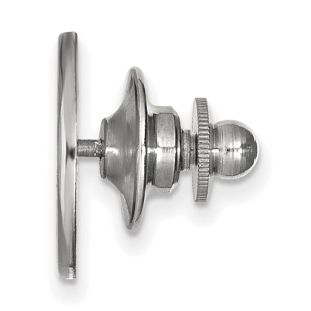 Alternate view of the Sterling Silver U.S. Naval Academy Logo 15mm Lapel or Tie Pin by The Black Bow Jewelry Co.