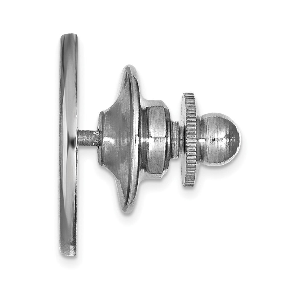 Alternate view of the Sterling Silver U.S. Naval Academy Anchor 15mm Lapel or Tie Pin by The Black Bow Jewelry Co.