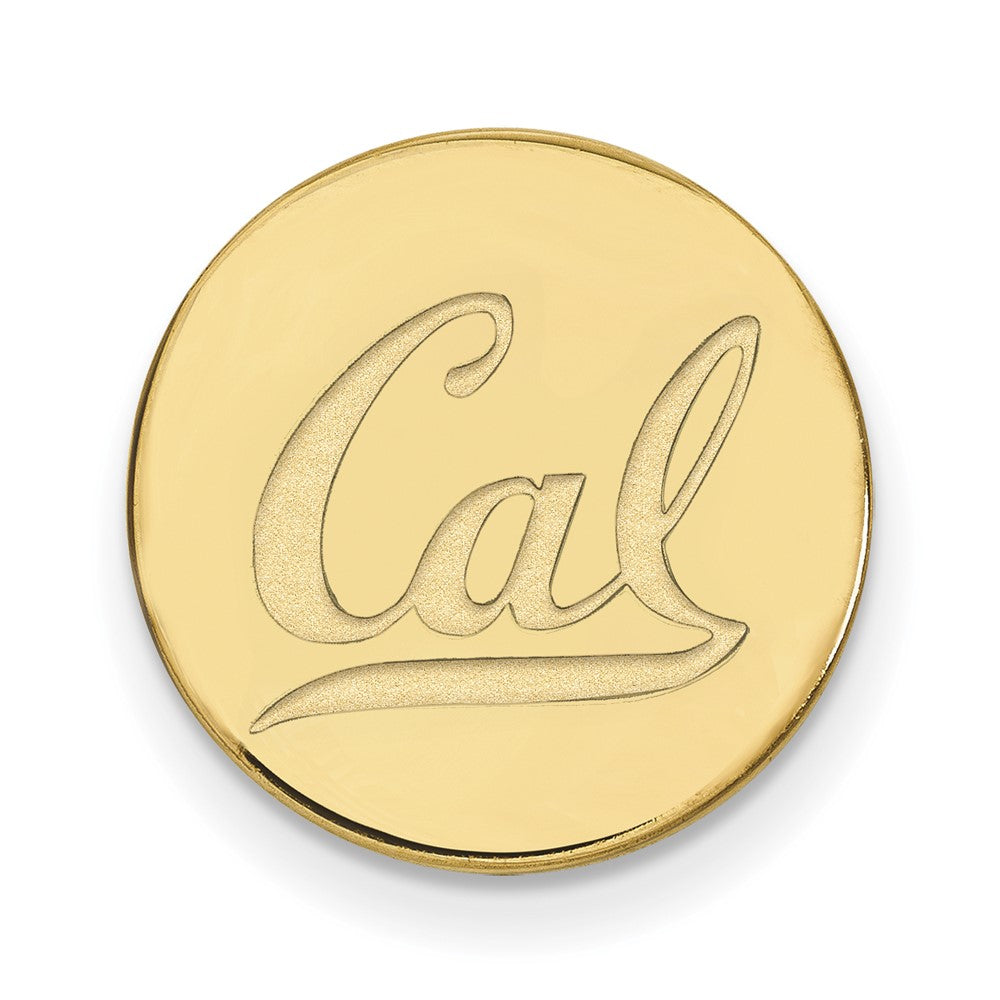14K Yellow Gold U. of California Berkeley 16mm Lapel or Tie Pin, Item M12133 by The Black Bow Jewelry Co.