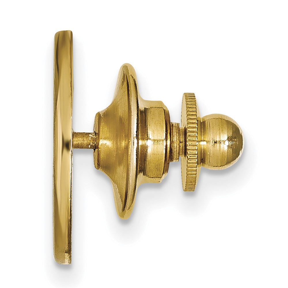 Alternate view of the 14K Yellow Gold U. of California Berkeley 16mm Lapel or Tie Pin by The Black Bow Jewelry Co.