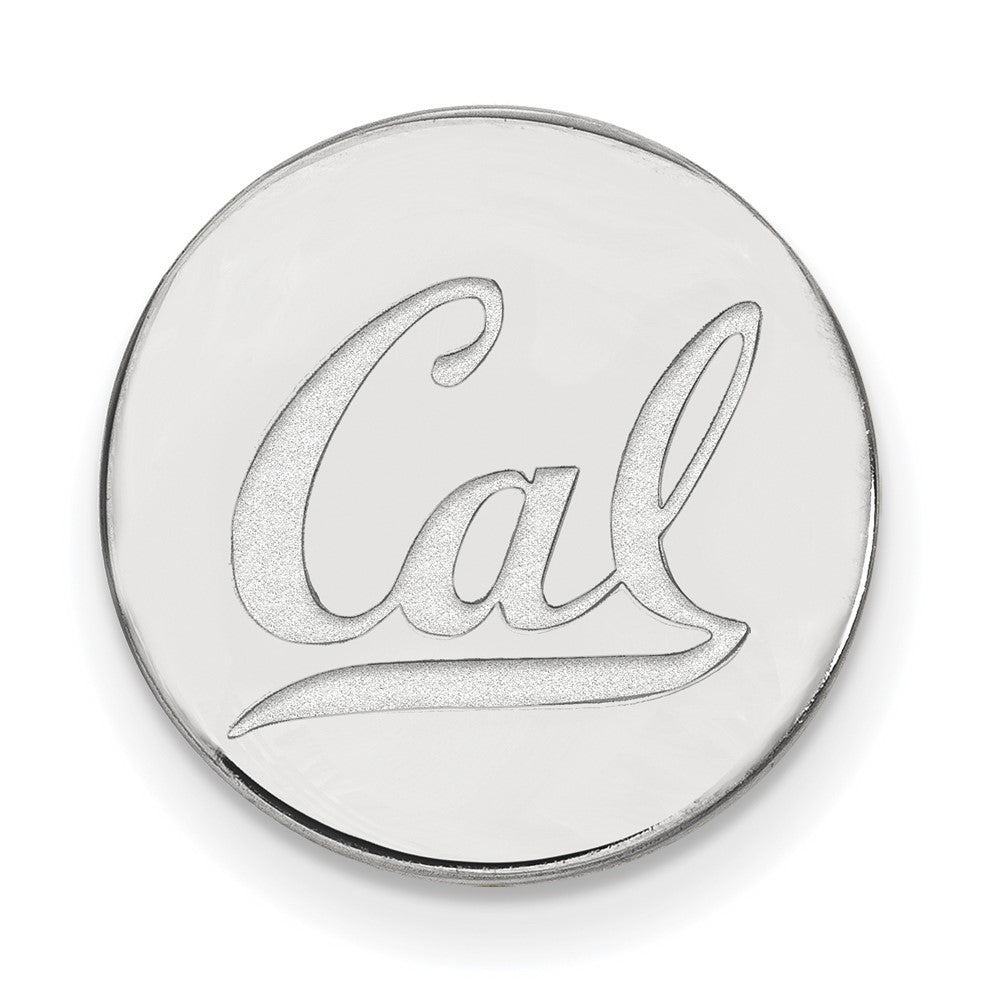 Sterling Silver U. of California Berkeley 16mm Lapel or Tie Pin, Item M12137 by The Black Bow Jewelry Co.