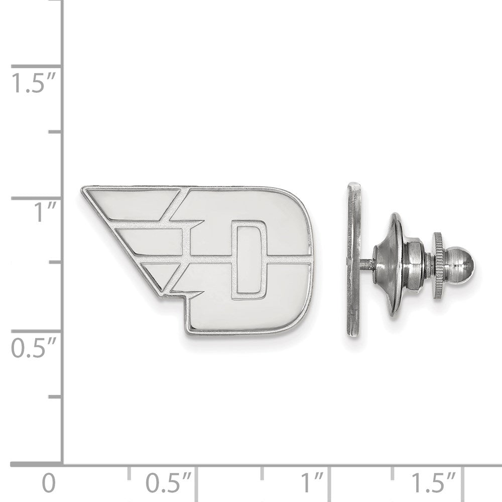 Alternate view of the 14K White Gold University of Dayton 22mm Lapel or Tie Pin by The Black Bow Jewelry Co.