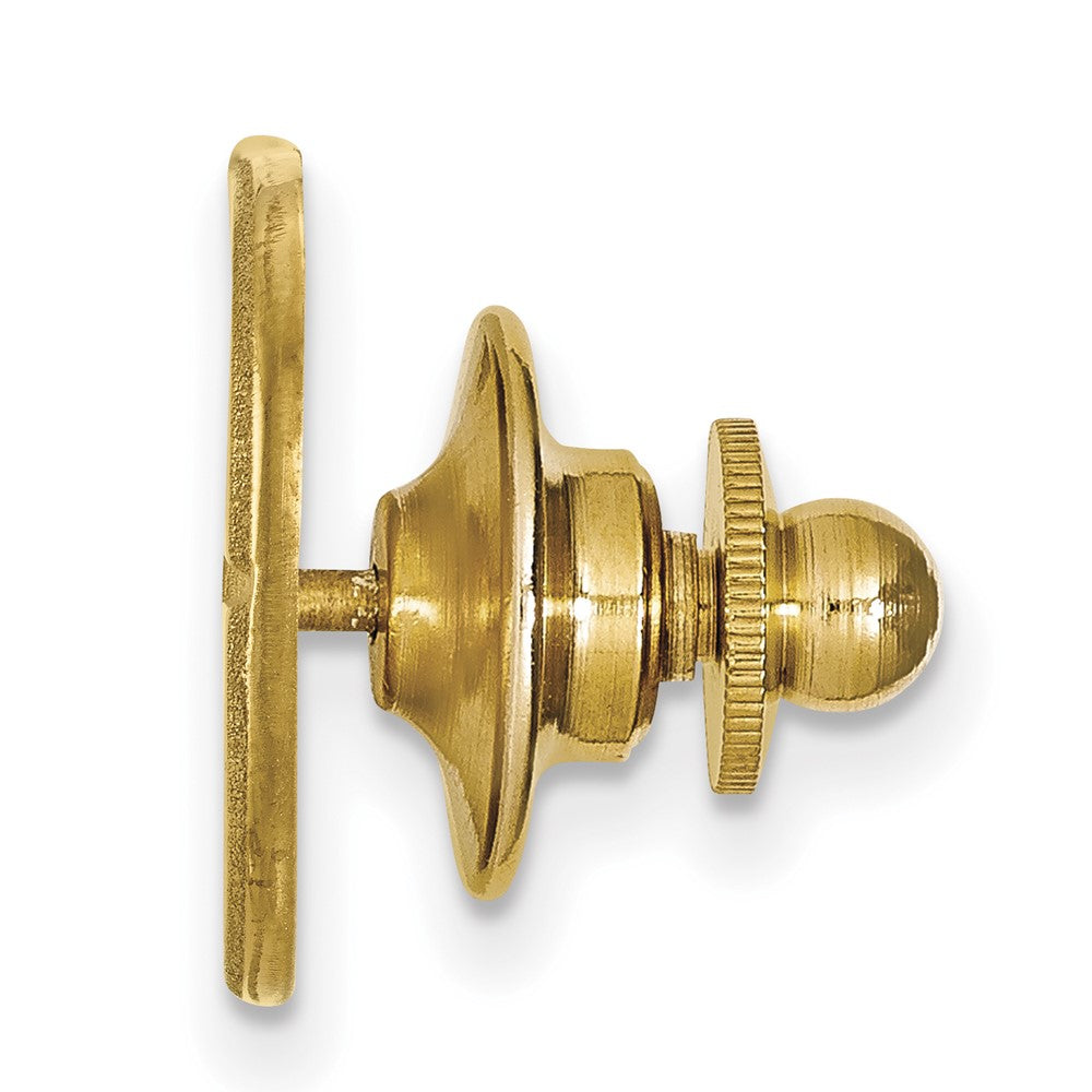 Alternate view of the 14K Gold Plated Silver University of Dayton 22mm Lapel or Tie Pin by The Black Bow Jewelry Co.