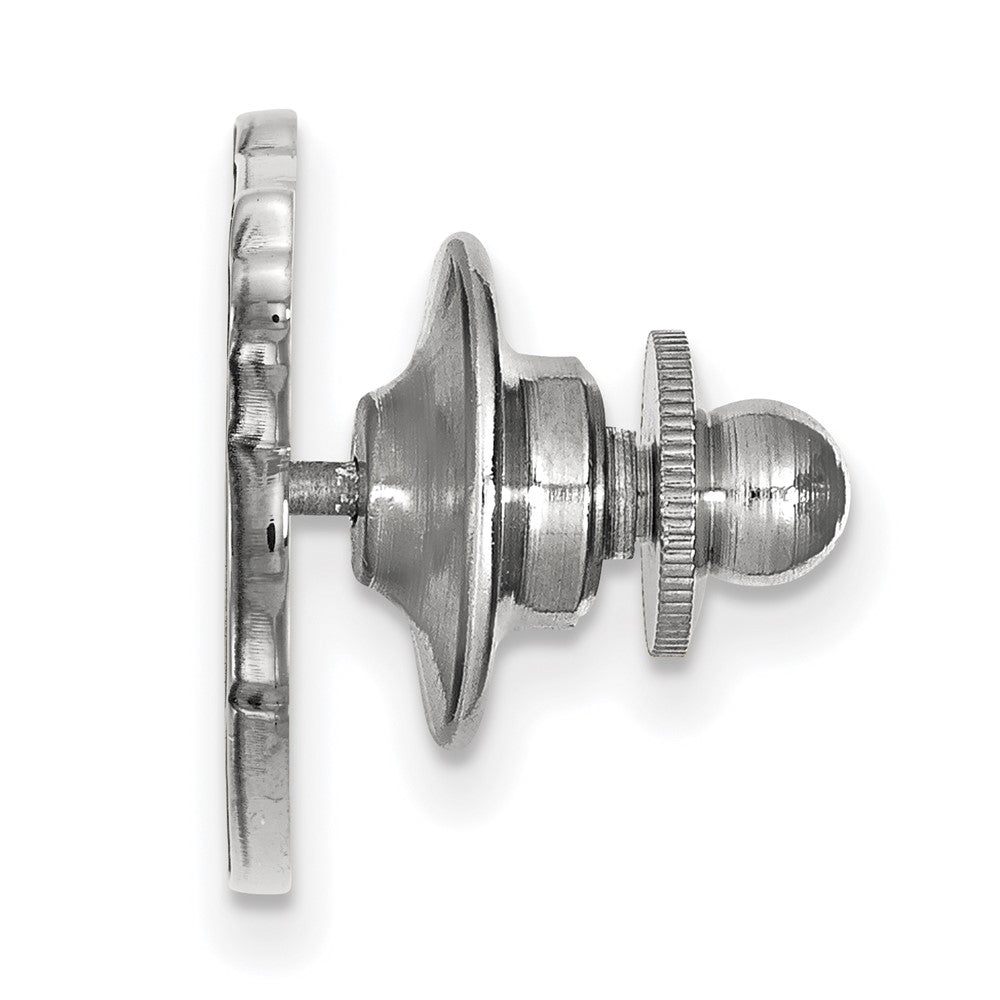Alternate view of the 14K White Gold University of Florida Gator 24mm Lapel or Tie Pin by The Black Bow Jewelry Co.