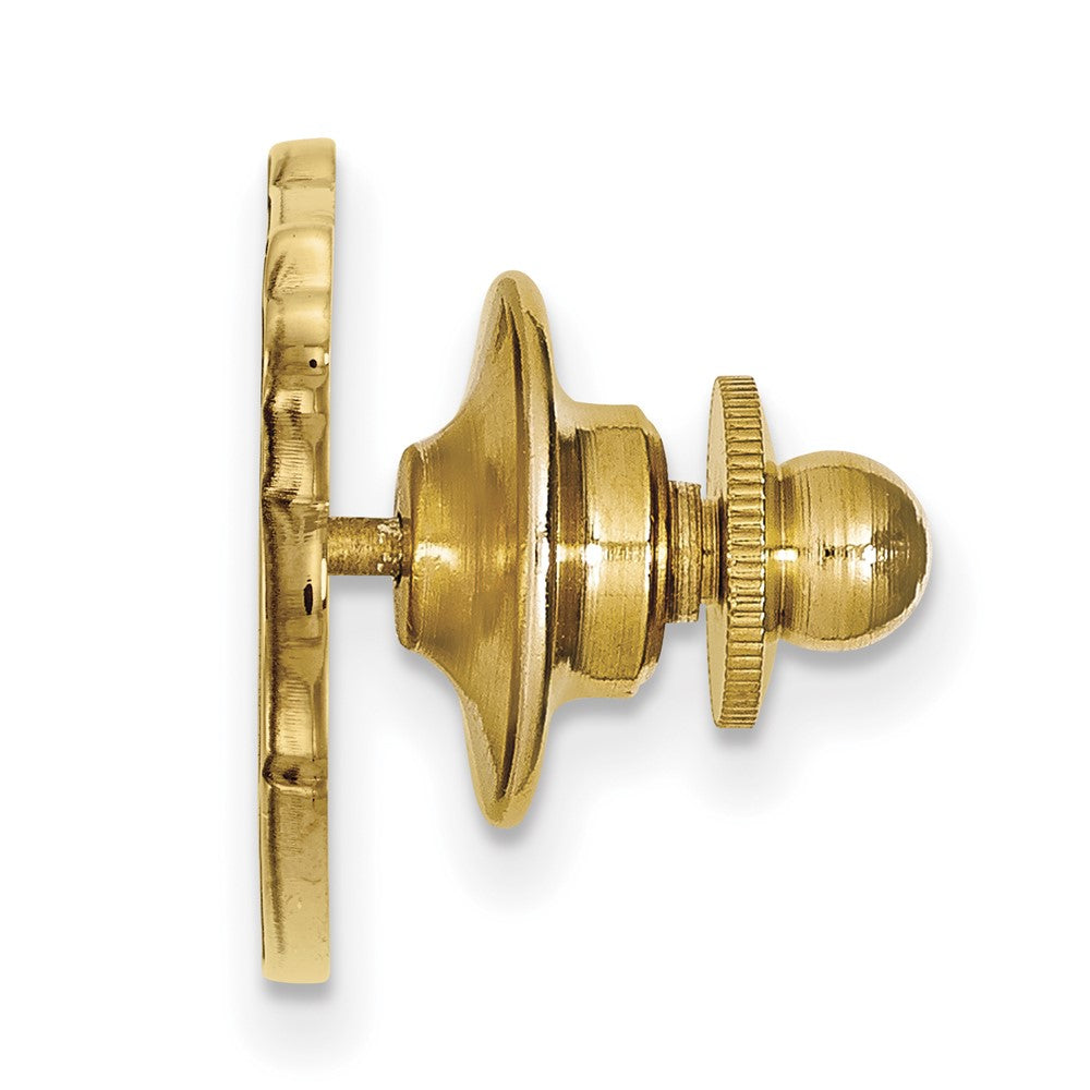 Alternate view of the 14K Gold Plated Silver Univ. of Florida Gator 24mm Lapel or Tie Pin by The Black Bow Jewelry Co.
