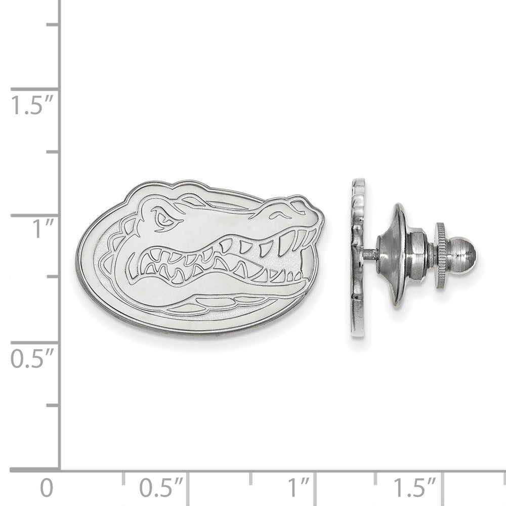 Alternate view of the Sterling Silver University of Florida Gator 24mm Lapel or Tie Pin by The Black Bow Jewelry Co.
