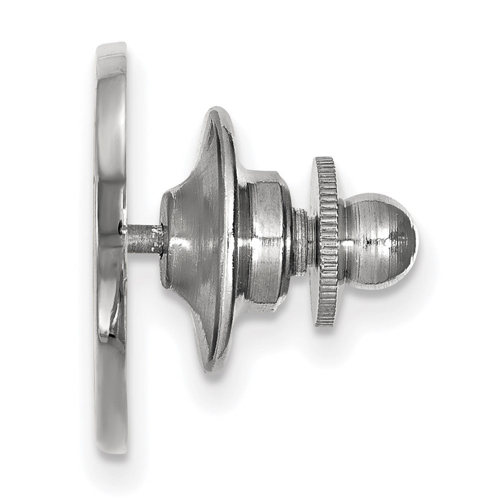 Alternate view of the 14K White Gold University of Georgia 24mm Lapel or Tie Pin by The Black Bow Jewelry Co.