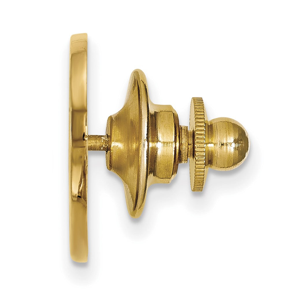 Alternate view of the 14K Gold Plated Silver University of Georgia 24mm Lapel or Tie Pin by The Black Bow Jewelry Co.