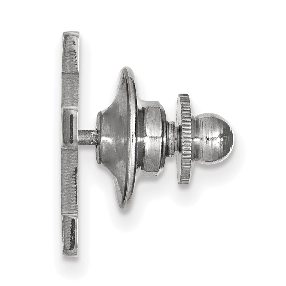 Alternate view of the 14K White Gold University of Houston 16mm Lapel or Tie Pin by The Black Bow Jewelry Co.