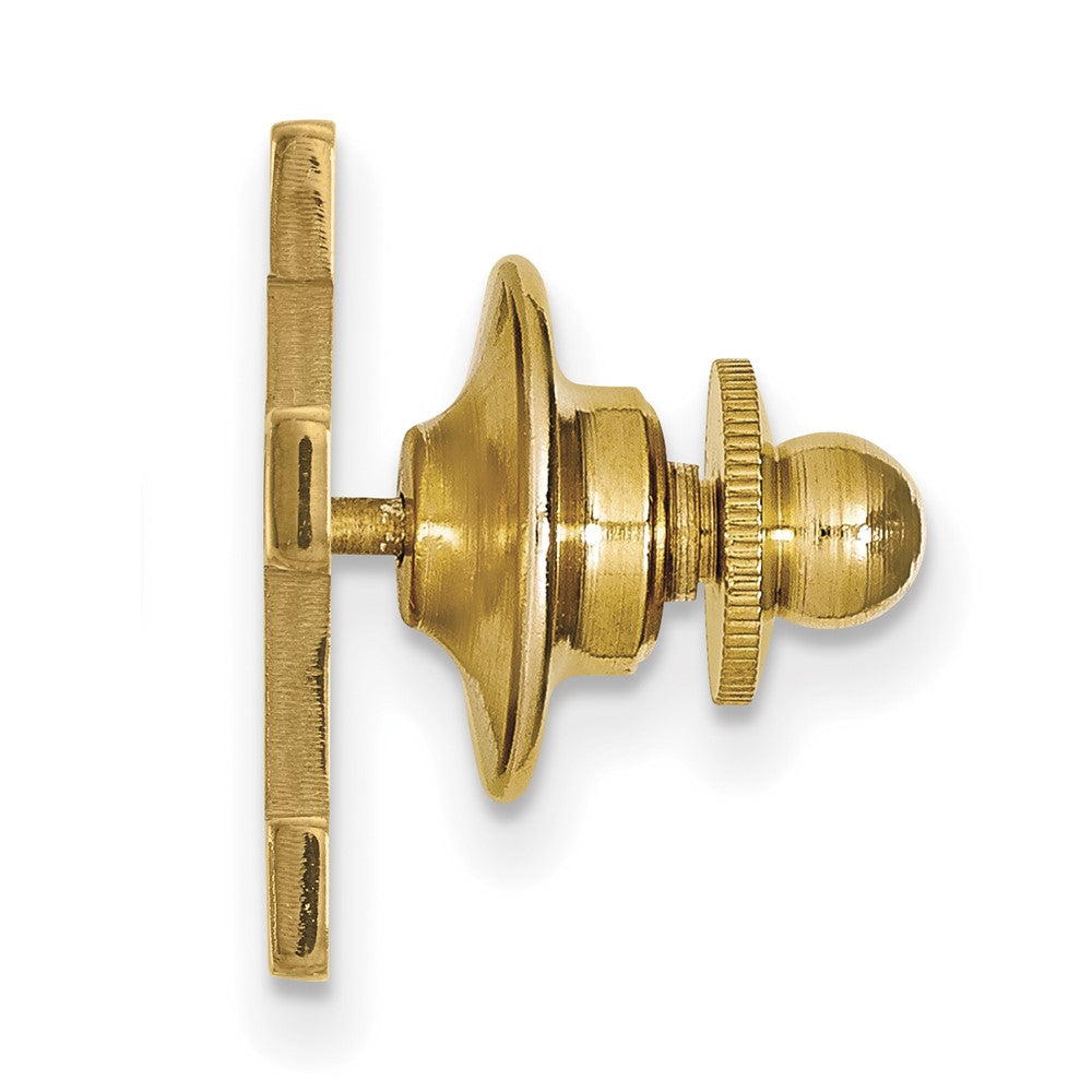 Alternate view of the 14K Gold Plated Silver University of Houston 16mm Lapel or Tie Pin by The Black Bow Jewelry Co.