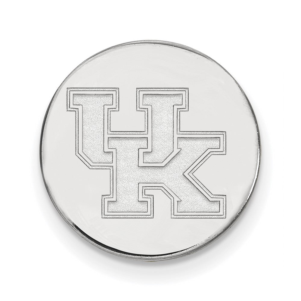 Sterling Silver University of Kentucky 15mm UK Disc Lapel or Tie Pin, Item M12192 by The Black Bow Jewelry Co.