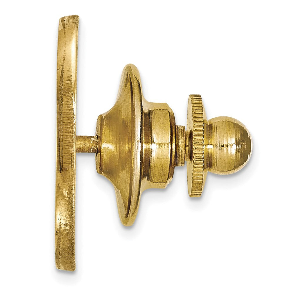 Alternate view of the 14K Gold Plated Silver U. of Mississippi 13x16mm Lapel or Tie Pin by The Black Bow Jewelry Co.