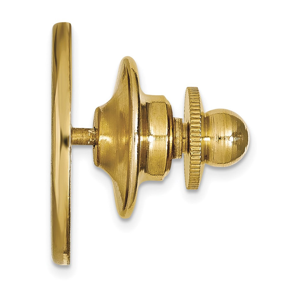 Alternate view of the 14K Yellow Gold University of Nebraska Huskers 15mm Lapel or Tie Pin by The Black Bow Jewelry Co.