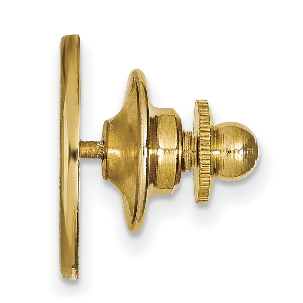 Alternate view of the 14K Yellow Gold University of Oklahoma 15mm Lapel or Tie Pin by The Black Bow Jewelry Co.