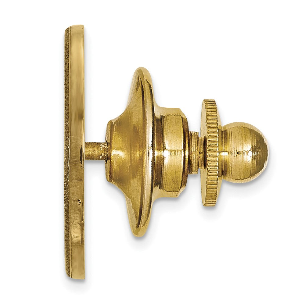 Alternate view of the 14K Gold Plated Silver U. of South Carolina Crest 15mm Lapel / Tie Pin by The Black Bow Jewelry Co.