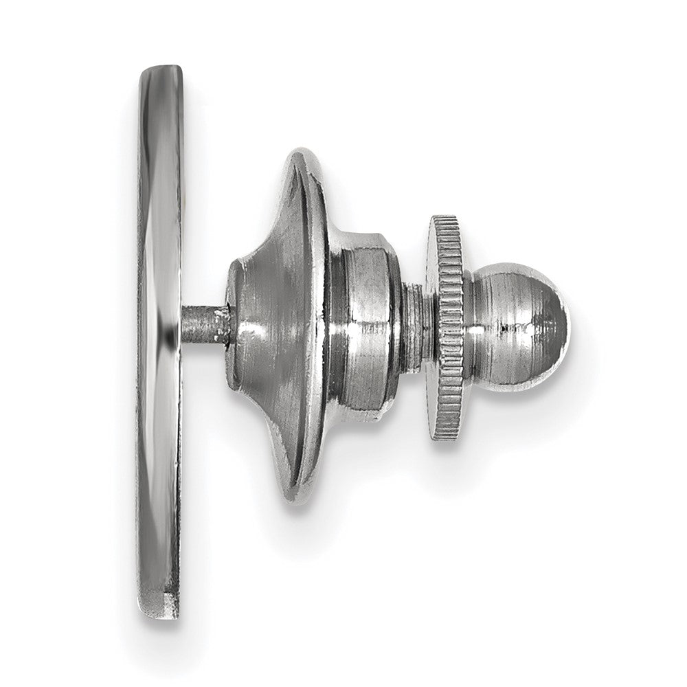 Alternate view of the Sterling Silver University of South Florida Bull 15mm Lapel or Tie Pin by The Black Bow Jewelry Co.