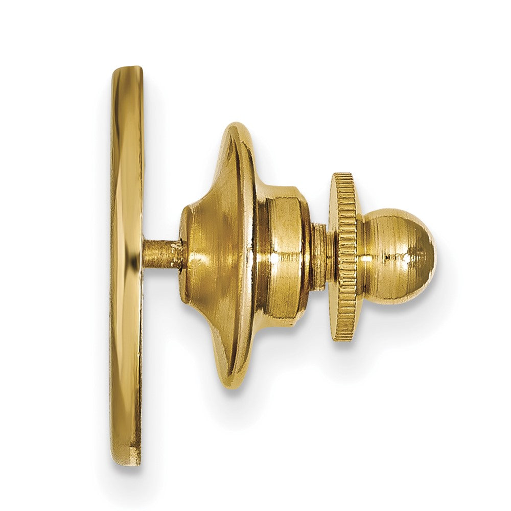 Alternate view of the 14K Yellow Gold U. of Southern California 15mm Disc Lapel or Tie Pin by The Black Bow Jewelry Co.