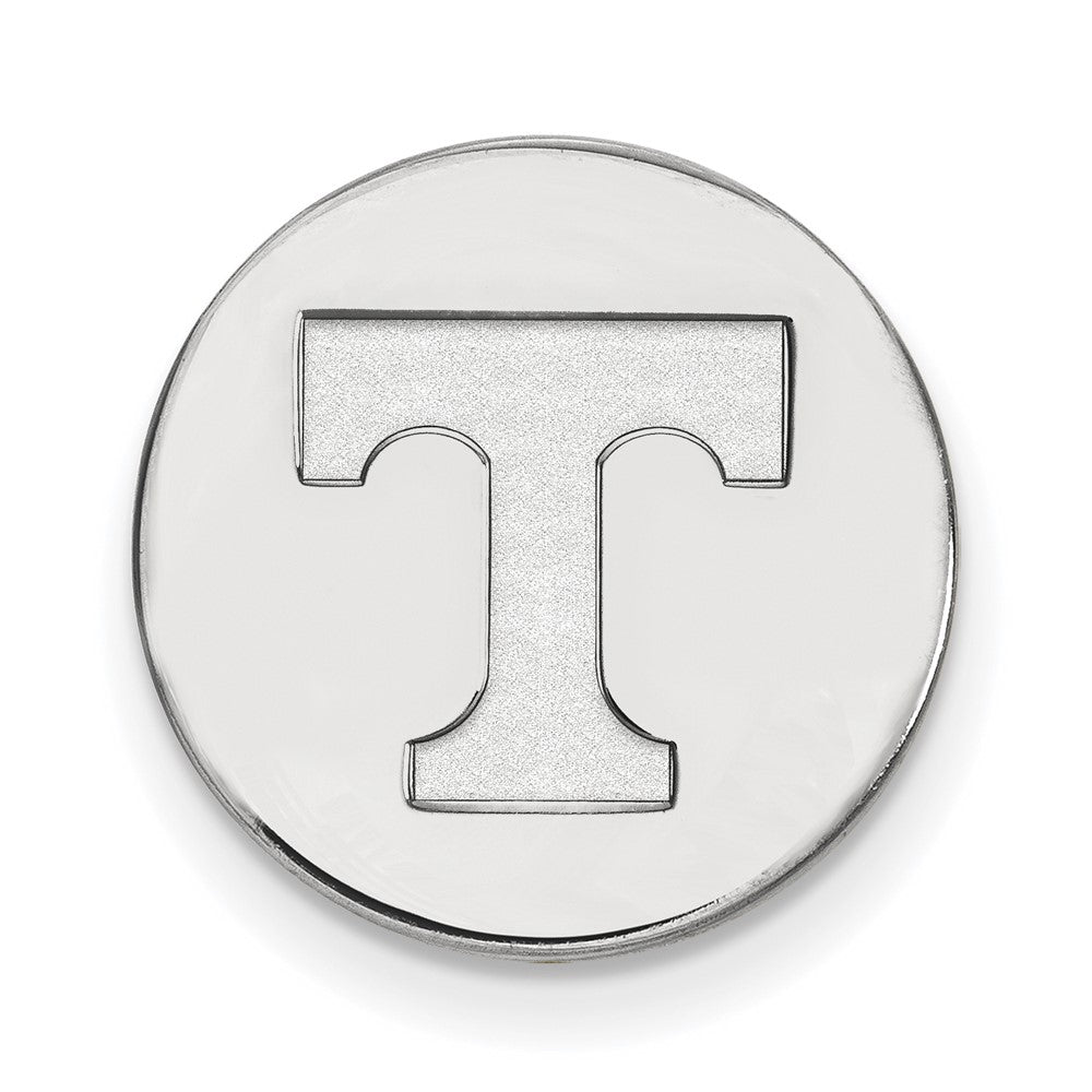 14K White Gold University of Tennessee 15mm Lapel or Tie Pin, Item M12269 by The Black Bow Jewelry Co.