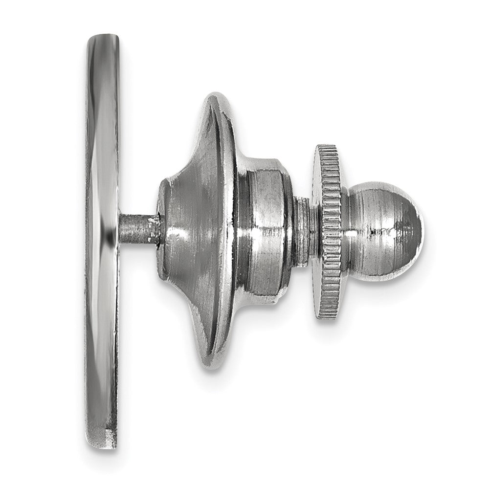 Alternate view of the 14K White Gold University of Tennessee 15mm Lapel or Tie Pin by The Black Bow Jewelry Co.
