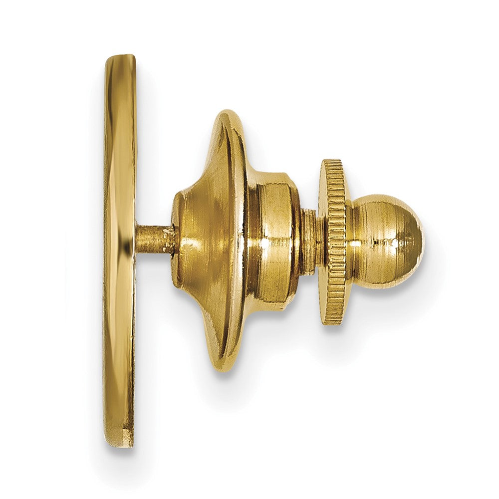 Alternate view of the 14K Gold Plated Silver University of Tennessee 15mm Lapel or Tie Pin by The Black Bow Jewelry Co.