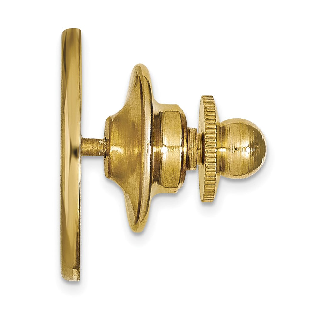 Alternate view of the 14K Gold Plated Silver U. of Tennessee Lady Volunteers 15mm Pin by The Black Bow Jewelry Co.