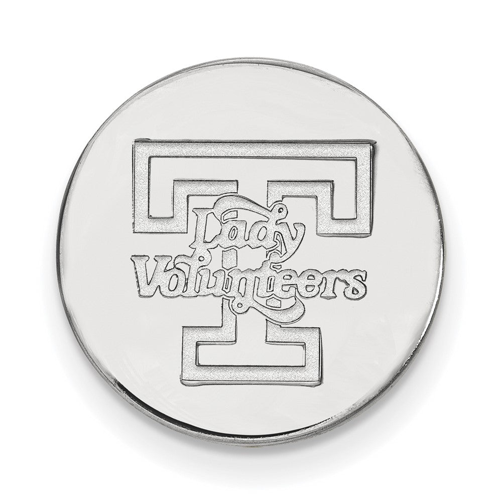 Sterling Silver University of Tennessee Lady Volunteers 15mm Pin, Item M12276 by The Black Bow Jewelry Co.