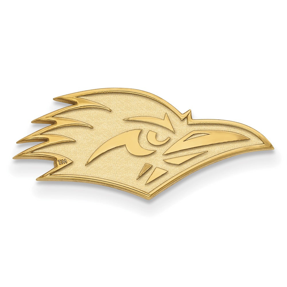 14K Gold Plated Silver University of Texas San Antonio 24mm Pin, Item M12277 by The Black Bow Jewelry Co.