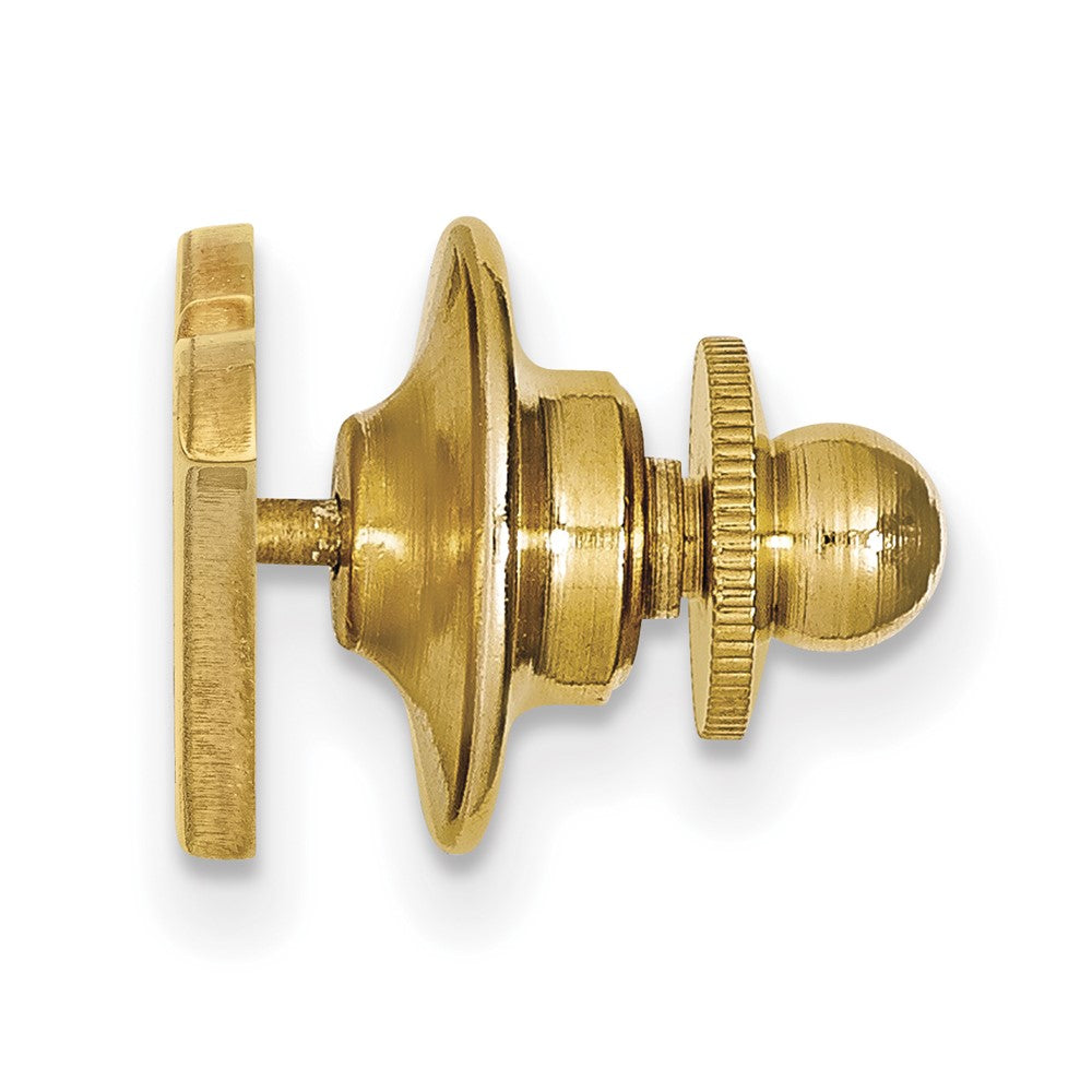 Alternate view of the 14K Gold Plated Silver University of Texas San Antonio 24mm Pin by The Black Bow Jewelry Co.