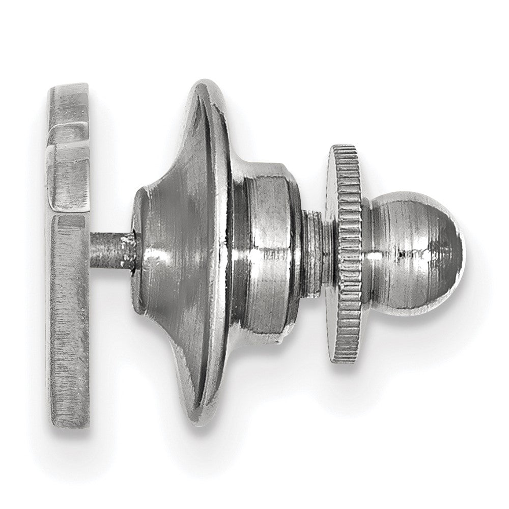 Alternate view of the Sterling Silver University of Texas San Antonio 24mm Lapel or Tie Pin by The Black Bow Jewelry Co.
