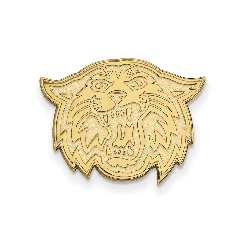 14K Yellow Gold Villanova University Wildcat 21mm Lapel or Tie Pin, Item M12294 by The Black Bow Jewelry Co.