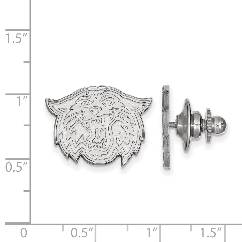Alternate view of the Sterling Silver Villanova University Wildcat 21mm Lapel or Tie Pin by The Black Bow Jewelry Co.