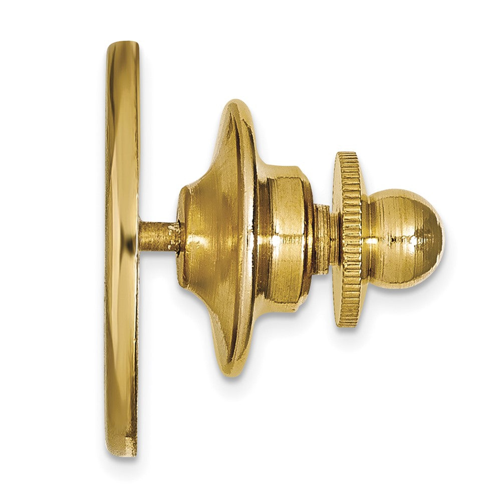 Alternate view of the 14K Yellow Gold Wake Forest University 15mm Lapel or Tie Pin by The Black Bow Jewelry Co.