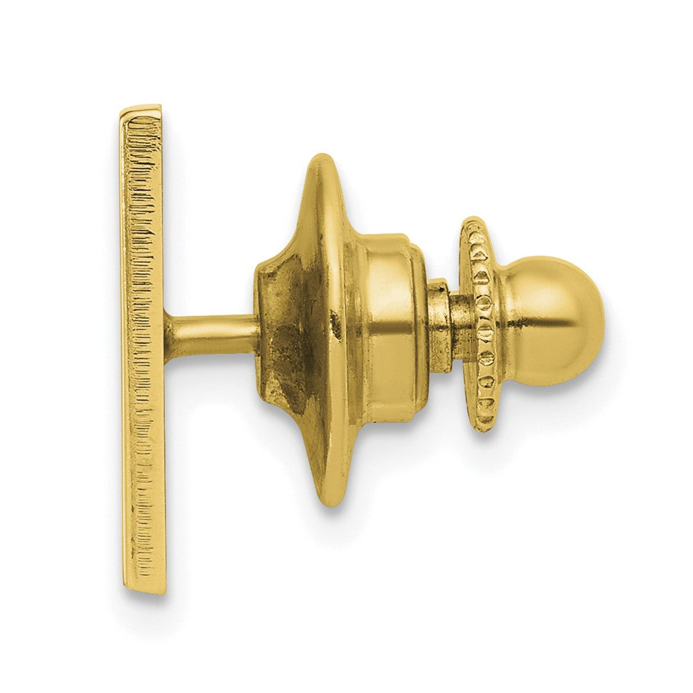 Alternate view of the 14K Gold Plated Silver U.S. Army 15mm Square Lapel or Tie Pin by The Black Bow Jewelry Co.
