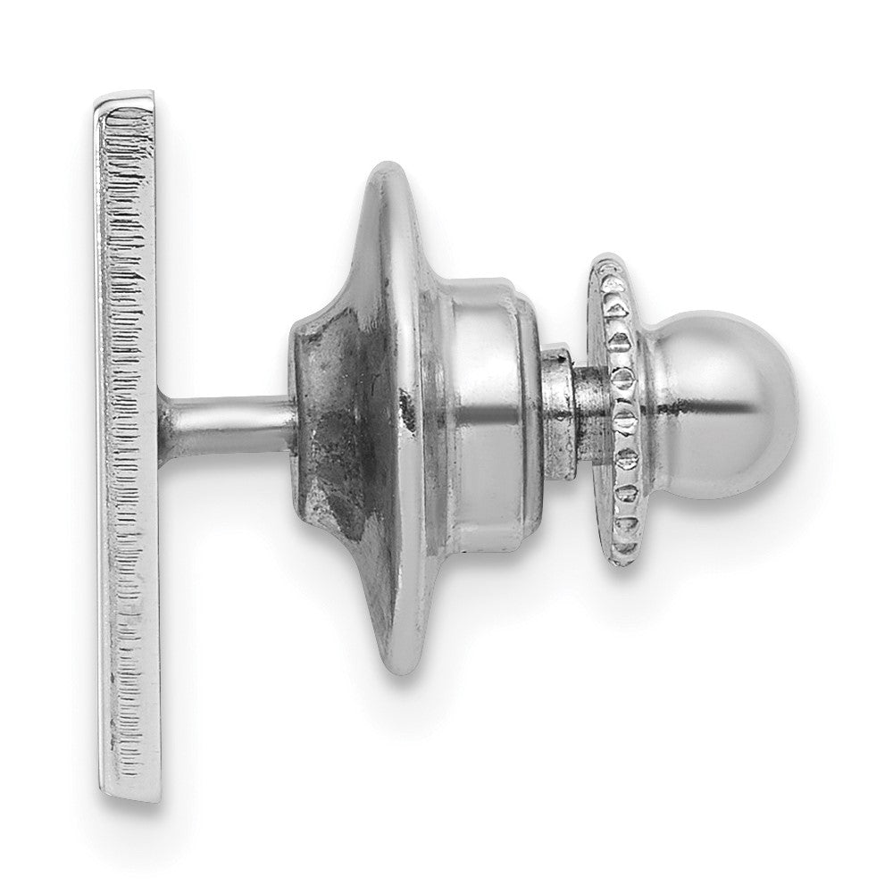 Alternate view of the Sterling Silver Rhodium Plated U.S. Army 15mm Square Lapel or Tie Pin by The Black Bow Jewelry Co.