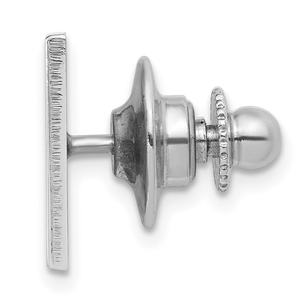 Alternate view of the Sterling Silver U.S. Army Enameled 15mm Square Lapel or Tie Pin by The Black Bow Jewelry Co.