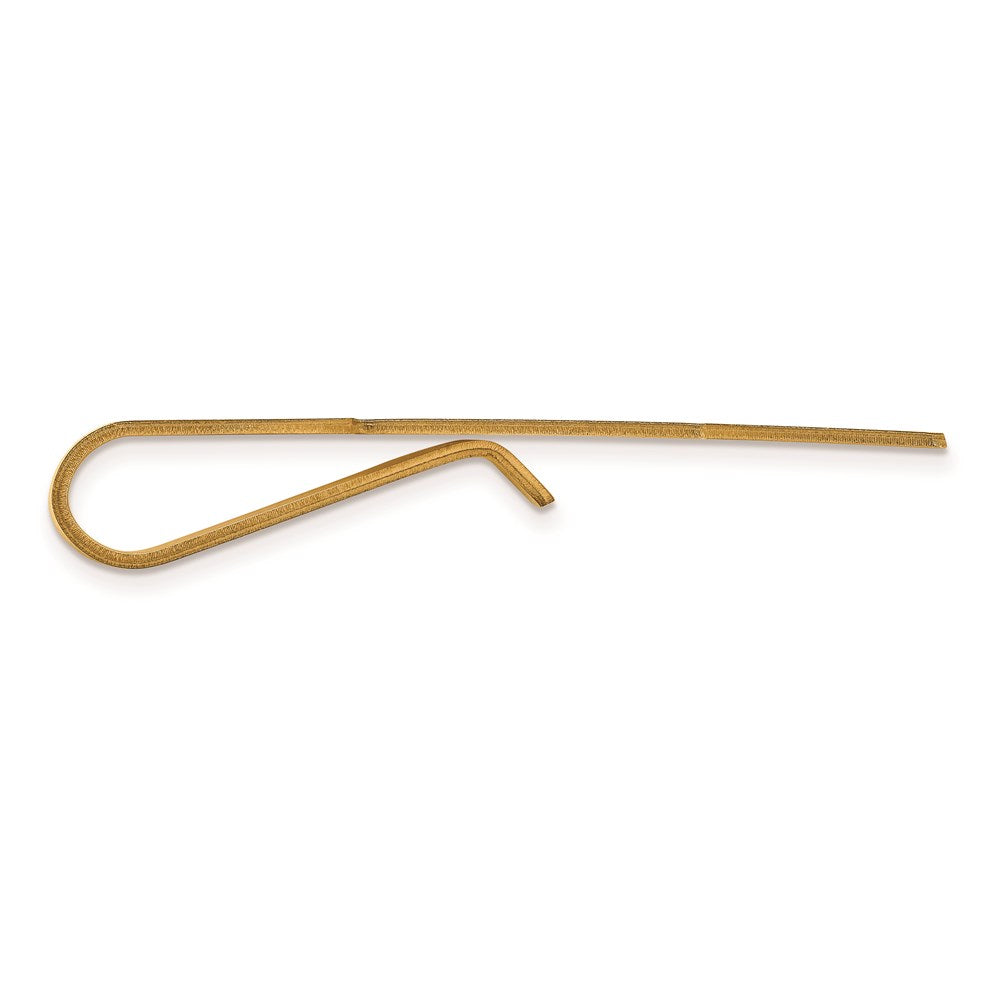 Alternate view of the 14K Yellow Gold Plated Sterling Silver U.S. Army Script Tie Bar, 49mm by The Black Bow Jewelry Co.