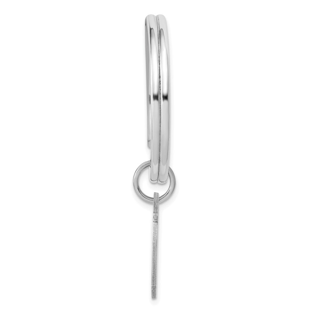 Alternate view of the Sterling Silver Al Kaline Hall of Fame Epoxy Signature Key Chain by The Black Bow Jewelry Co.