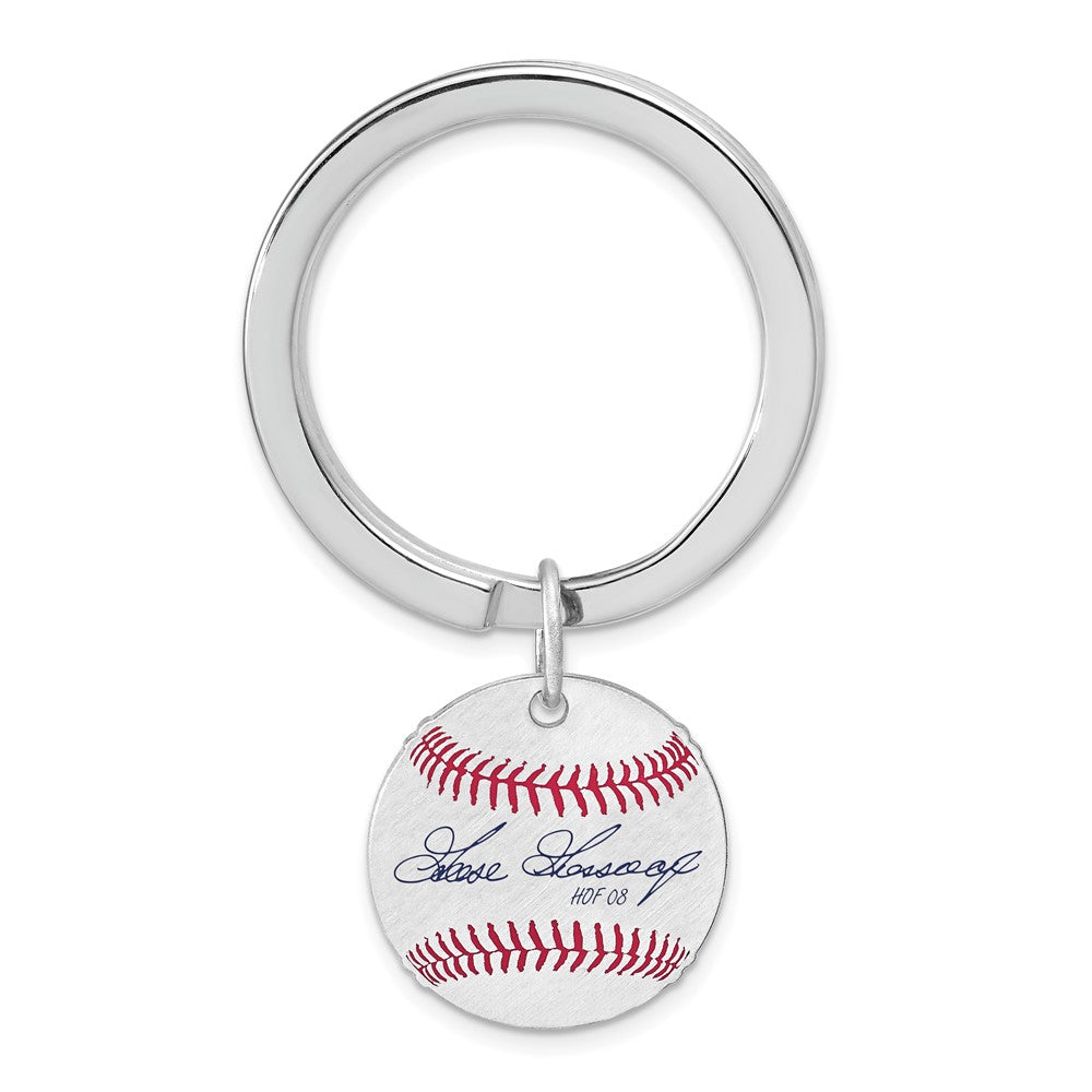 Sterling Silver Rich Gossage Hall of Fame Epoxy Signature Key Chain, Item M12404 by The Black Bow Jewelry Co.