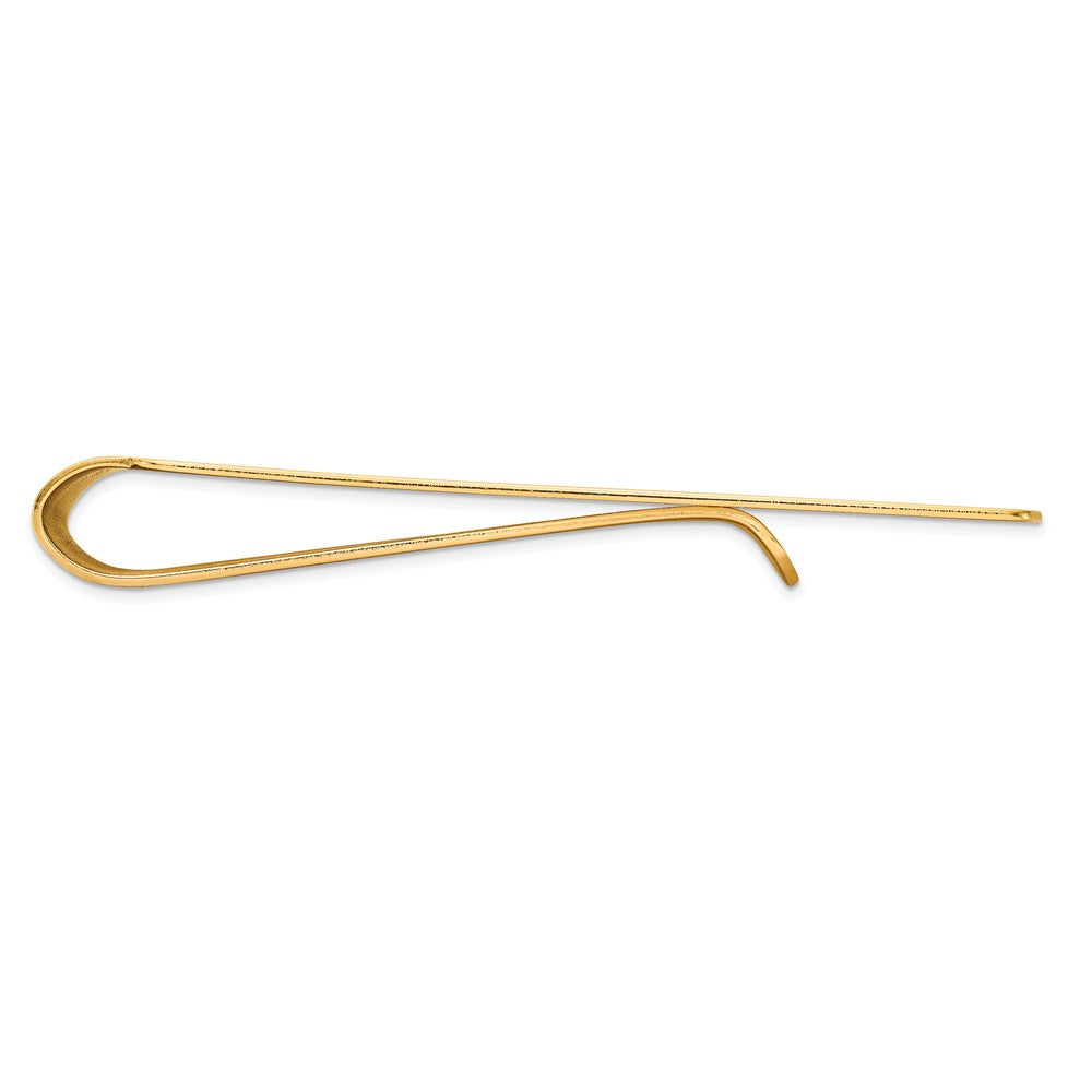 Alternate view of the Men&#39;s 14k Yellow Gold Polished Fold-Over Money Clip by The Black Bow Jewelry Co.