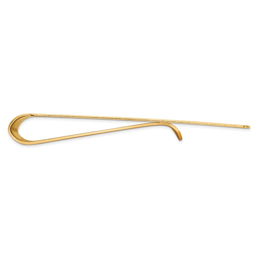 Alternate view of the Men's 14k Yellow Gold Polished Wide Fold-Over Money Clip by The Black Bow Jewelry Co.