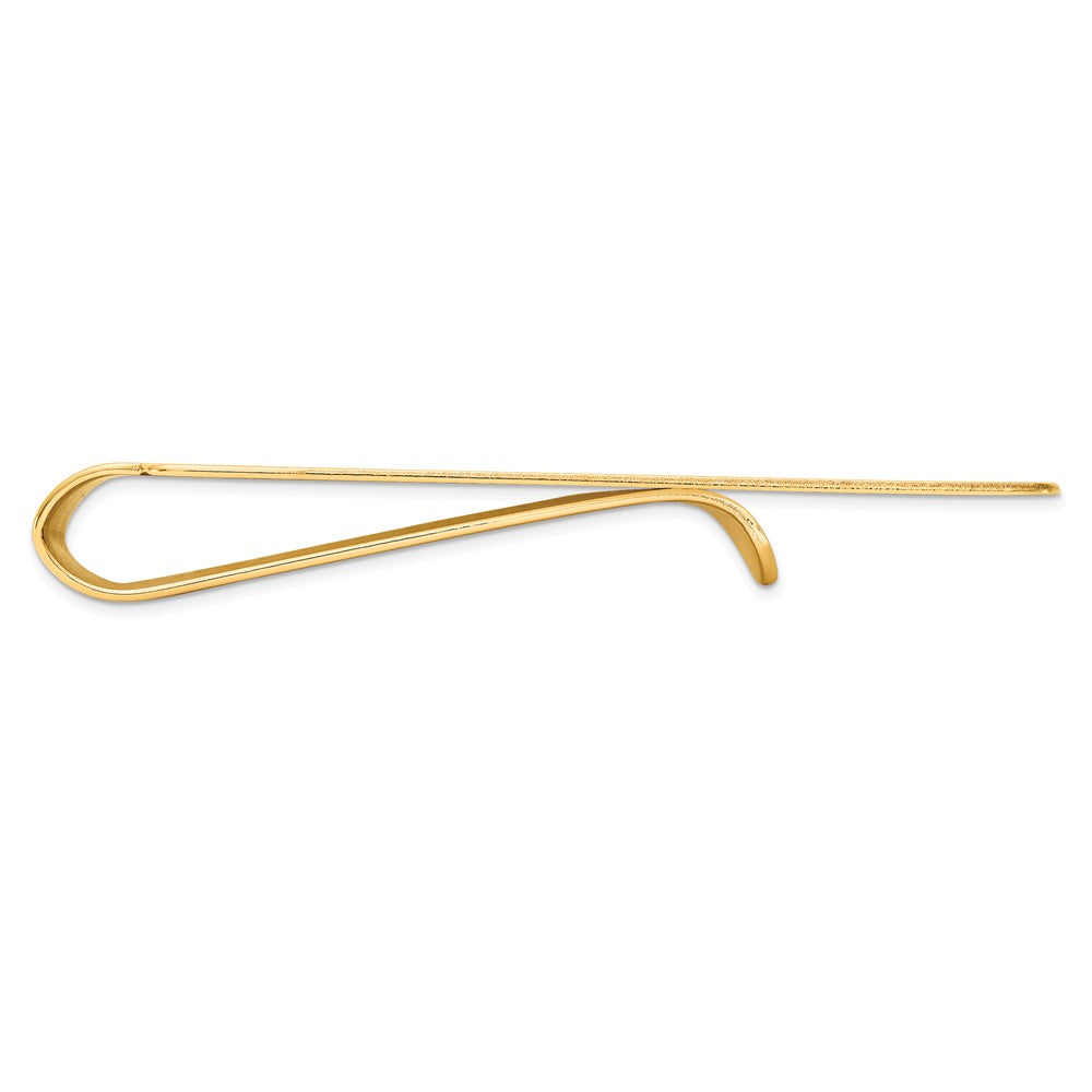 Alternate view of the Men's 14k Yellow Gold Sunburst Fold-Over Money Clip by The Black Bow Jewelry Co.