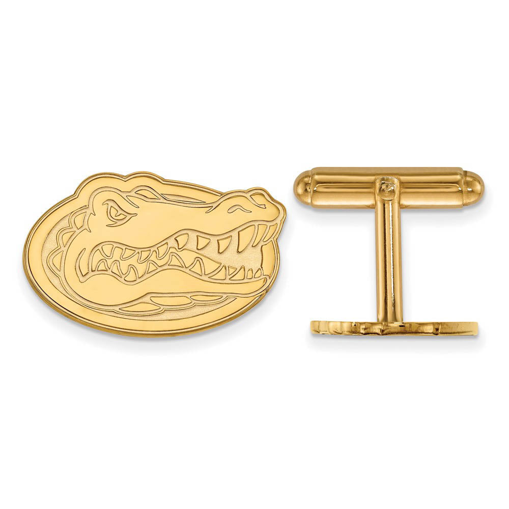 14k Yellow Gold University of Florida Mascot Cuff Links, Item M8920 by The Black Bow Jewelry Co.