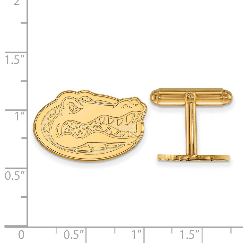 Alternate view of the 14k Yellow Gold University of Florida Mascot Cuff Links by The Black Bow Jewelry Co.