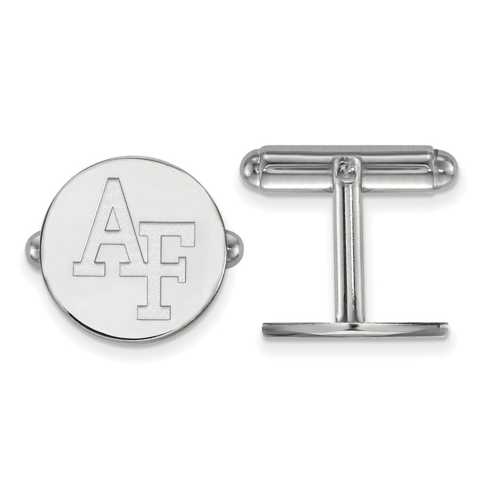 Sterling Silver United States Air Force Academy Cuff Links, Item M9225 by The Black Bow Jewelry Co.