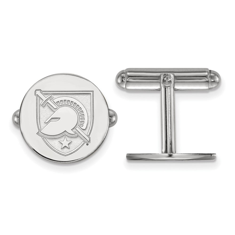 Sterling Silver U.S. Military Academy Cuff Links, Item M9226 by The Black Bow Jewelry Co.